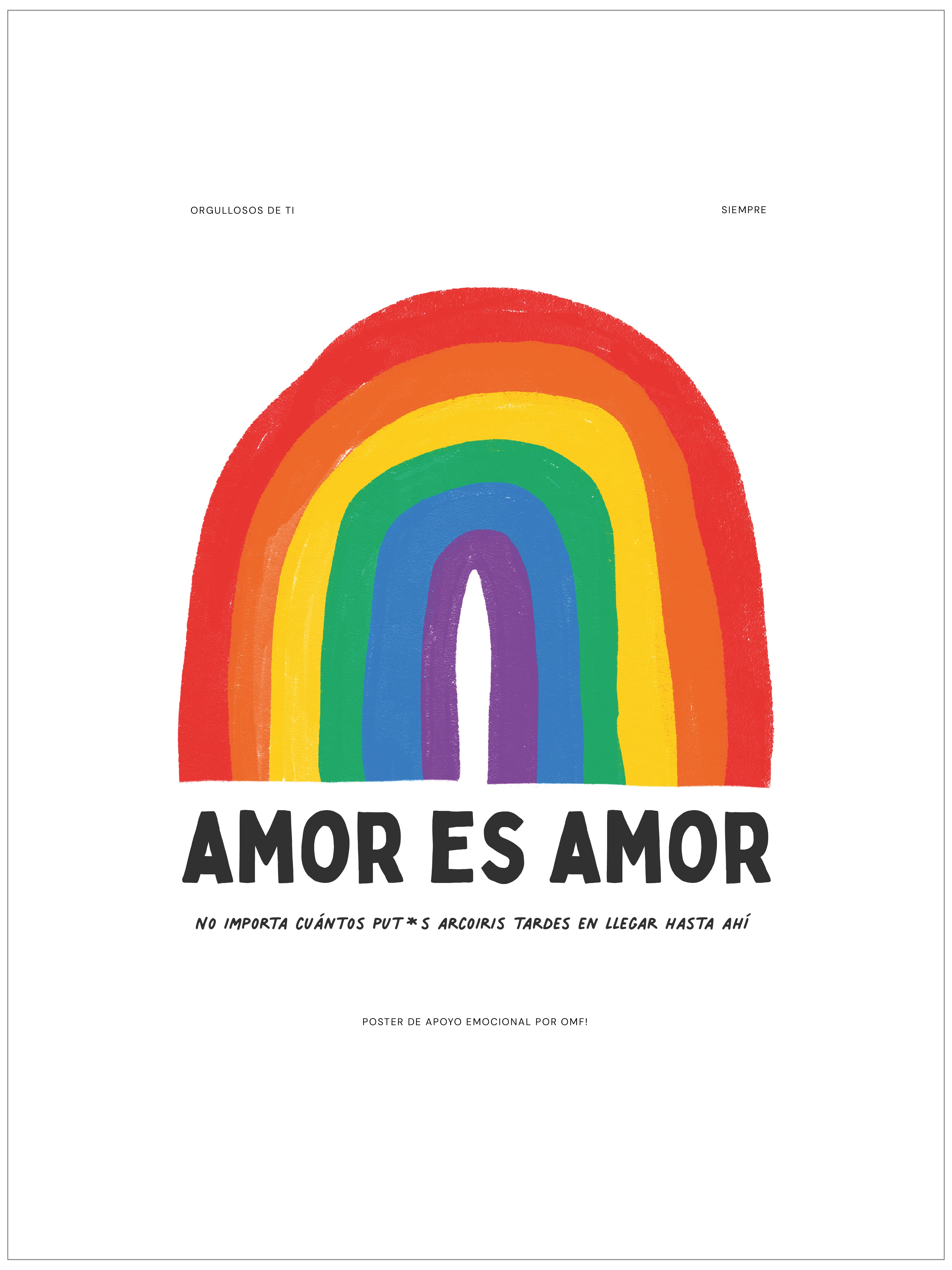 Poster LOVE IS LOVE 🏳️‍🌈