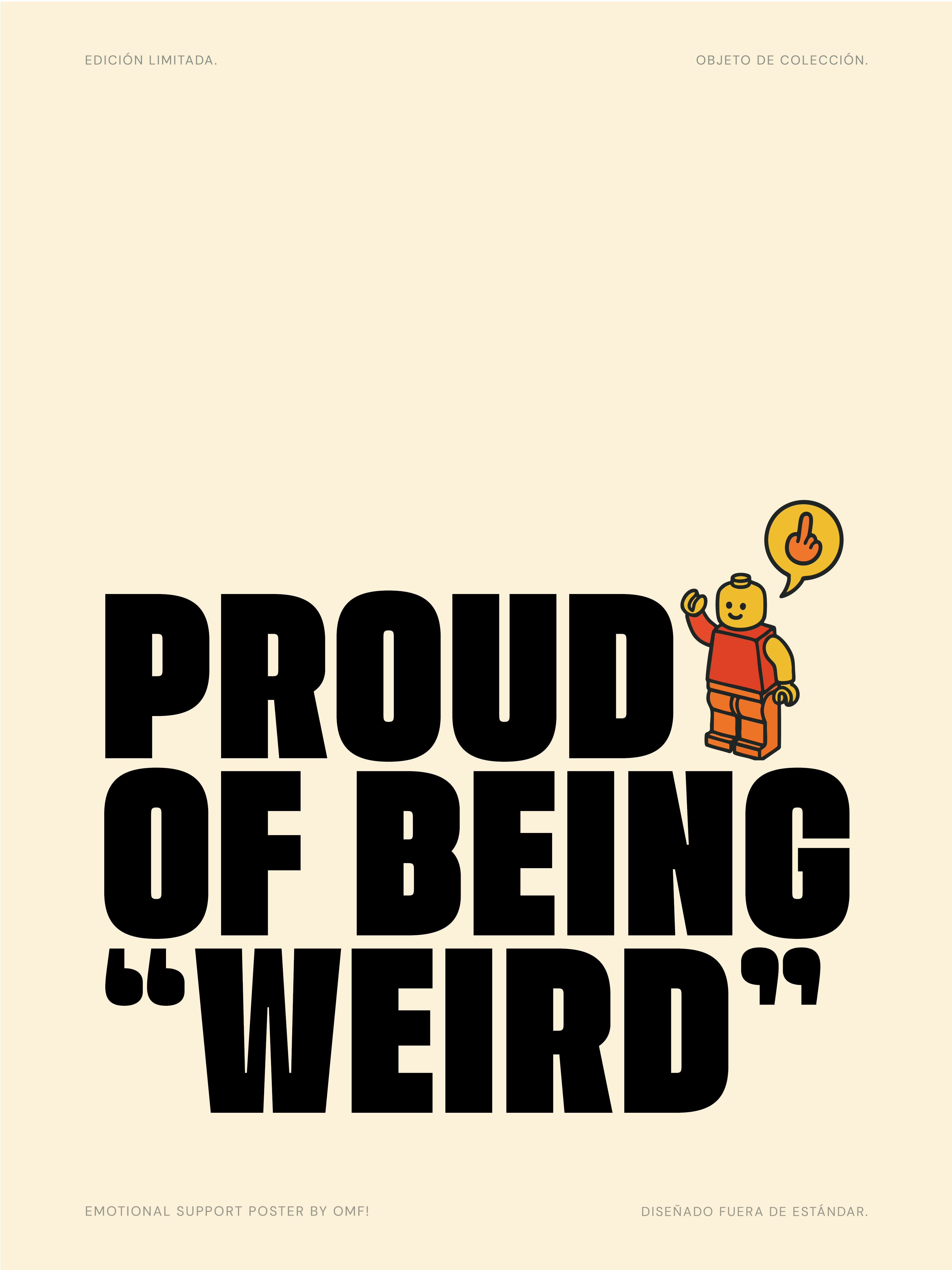Poster Proud Of being weird